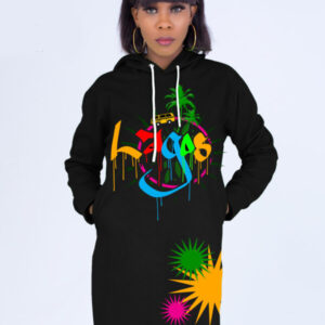 Lagos Graffiti Hoodie Gown