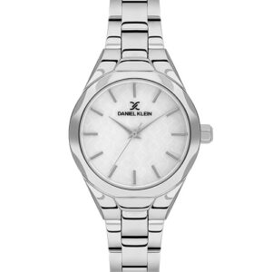 Daniel Klein Silver Sunray Dial Stainless Steel Ladies Watch (DK.1.13965-1)