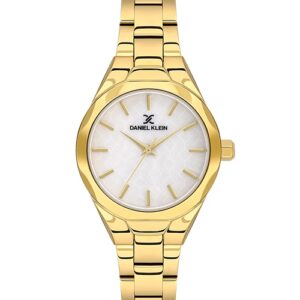 Daniel Klein White Mother of Pearl Sunray Dial Ladies Watch (DK.1.13965-3)
