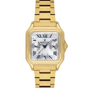Daniel Klein Gold Rectangular Dial Ladies Watch (DK.1.14042-3)
