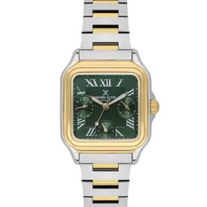 Daniel Klein Silver Blue Dial Square Case Watch (DK.1.14042-5)