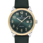 Daniel Klein Green Dial Silver Watch (DK.1.14084-4)