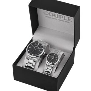Daniel Klein Couple Watch Set (Black) (DK.1.14091-2)