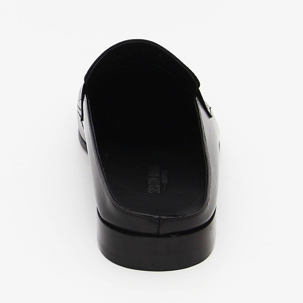 Matton Black Leather Half Shoes - Image 2