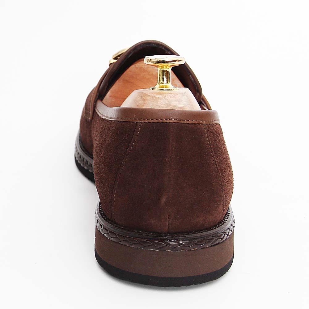 Panifilo Coffee Suede Leather Xtra Light Weight Casual Loafers - Image 3