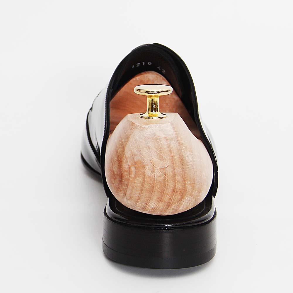 Iguana Black Patent Leather Half Shoes - Image 2